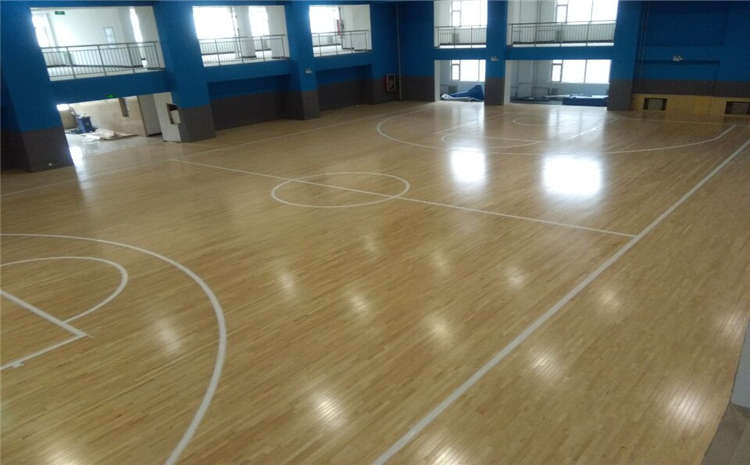 拼接板實木運動地板雙層龍骨結構