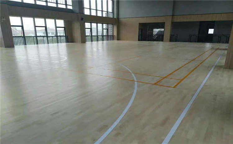 橡膠木籃球運動地板施工技術方案