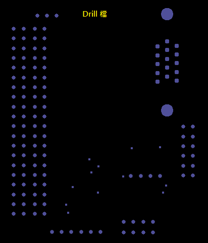 產生Drill File及 Map File 的Gerber 檔案，此會產生描述此PCB所用到的鉆孔的孔徑尺寸及鉆孔的座標資訊。